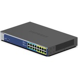 Netgear GS516UP Dispositivo de redes, Interruptor/Conmutador Netgear GS516UP, No administrado, Gigabit Ethernet (10/100/1000), Bidireccional completo (Full duplex), Energía sobre Ethernet (PoE), Montaje en rack