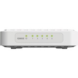 Netgear GS605 No administrado L2 Gigabit Ethernet (10/100/1000) Blanco, Interruptor/Conmutador No administrado, L2, Gigabit Ethernet (10/100/1000), Bidireccional completo (Full duplex)