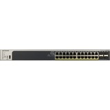 Netgear GS728TP Gestionado L2/L3/L4 Gigabit Ethernet (10/100/1000) Energía sobre Ethernet (PoE) 1U Negro, Interruptor/Conmutador gris, Gestionado, L2/L3/L4, Gigabit Ethernet (10/100/1000), Energía sobre Ethernet (PoE), Montaje en rack, 1U