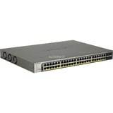 Netgear GS752TPP Gestionado L2/L3/L4 Gigabit Ethernet (10/100/1000) Energía sobre Ethernet (PoE) 1U Negro, Interruptor/Conmutador Gestionado, L2/L3/L4, Gigabit Ethernet (10/100/1000), Energía sobre Ethernet (PoE), Montaje en rack, 1U