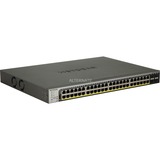 Netgear GS752TP Gestionado L2/L3/L4 Gigabit Ethernet (10/100/1000) Energía sobre Ethernet (PoE) 1U Negro, Interruptor/Conmutador Gestionado, L2/L3/L4, Gigabit Ethernet (10/100/1000), Energía sobre Ethernet (PoE), Montaje en rack, 1U