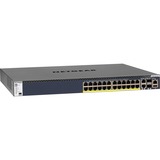 Netgear M4300-28G-PoE+ Dispositivo de redes, Interruptor/Conmutador Gestionado, L2/L3/L4, 10G Ethernet (100/1000/10000), Energía sobre Ethernet (PoE), Montaje en rack, 1U