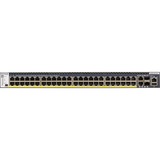 Netgear M4300-52G-PoE+ 1000W PSU Gestionado L2/L3/L4 Gigabit Ethernet (10/100/1000) Energía sobre Ethernet (PoE) 1U Negro, Interruptor/Conmutador Gestionado, L2/L3/L4, Gigabit Ethernet (10/100/1000), Energía sobre Ethernet (PoE), Montaje en rack, 1U