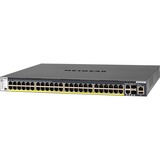 Netgear M4300-52G-PoE+ 1000W PSU Gestionado L2/L3/L4 Gigabit Ethernet (10/100/1000) Energía sobre Ethernet (PoE) 1U Negro, Interruptor/Conmutador Gestionado, L2/L3/L4, Gigabit Ethernet (10/100/1000), Energía sobre Ethernet (PoE), Montaje en rack, 1U