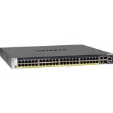 Netgear M4300-52G-PoE+ 550W PSU Gestionado L2/L3/L4 Gigabit Ethernet (10/100/1000) Energía sobre Ethernet (PoE) 1U Negro, Interruptor/Conmutador Gestionado, L2/L3/L4, Gigabit Ethernet (10/100/1000), Energía sobre Ethernet (PoE), Montaje en rack, 1U