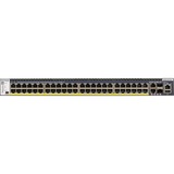 Netgear M4300-52G-PoE+ 550W PSU Gestionado L2/L3/L4 Gigabit Ethernet (10/100/1000) Energía sobre Ethernet (PoE) 1U Negro, Interruptor/Conmutador Gestionado, L2/L3/L4, Gigabit Ethernet (10/100/1000), Energía sobre Ethernet (PoE), Montaje en rack, 1U