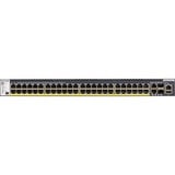 Netgear M4300-52G-PoE+ 550W PSU Gestionado L2/L3/L4 Gigabit Ethernet (10/100/1000) Energía sobre Ethernet (PoE) 1U Negro, Interruptor/Conmutador Gestionado, L2/L3/L4, Gigabit Ethernet (10/100/1000), Energía sobre Ethernet (PoE), Montaje en rack, 1U