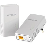 Netgear PL1000 1000 Mbit/s Ethernet Blanco 2 pieza(s), PowerLAN blanco, 1000 Mbit/s, IEEE 802.3, Gigabit Ethernet, 10,100,1000 Mbit/s, HomePlug AV2, 500 m