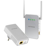 Netgear PowerLINE 1000 + WiFi 1000 Mbit/s Ethernet Blanco, PowerLAN blanco, 1000 Mbit/s, IEEE 802.11ac, IEEE 802.11b, IEEE 802.11g, IEEE 802.11n, IEEE 802.3, IEEE 802.3ab, IEEE 802.3u, Gigabit Ethernet, 10,100,1000 Mbit/s, Wi-Fi 5 (802.11ac), 802.11a, 802.11b, 802.11g, Wi-Fi 4 (802.11n), Wi-Fi 5 (802.11ac)