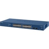 Netgear ProSAFE GS724Tv4 Gestionado L3 Gigabit Ethernet (10/100/1000) Azul, Interruptor/Conmutador azul, Gestionado, L3, Gigabit Ethernet (10/100/1000), Bidireccional completo (Full duplex), Montaje en rack