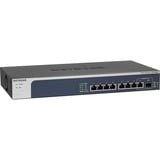 Netgear XS508M No administrado 10G Ethernet (100/1000/10000) Gris, Plata, Interruptor/Conmutador No administrado, 10G Ethernet (100/1000/10000), Montaje en rack