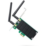 TP-Link Archer T4E Interno WLAN 867 Mbit/s, Adaptador Wi-Fi Interno, Inalámbrico, PCI Express, WLAN, 867 Mbit/s, Negro, Verde