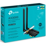 TP-Link Archer TX50E Interno WLAN / Bluetooth 2402 Mbit/s, Adaptador Wi-Fi Interno, Inalámbrico, PCI Express, WLAN / Bluetooth, 2402 Mbit/s, Negro, Metálico