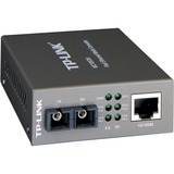 TP-Link MC100CM convertidor de medio 1000 Mbit/s 1310 nm Negro gris, 1000 Mbit/s, IEEE 802.3, IEEE 802.3u, IEEE 802.3x, Gigabit Ethernet, 1000 Mbit/s, SC, Alámbrico, Minorista