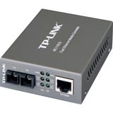 TP-Link MC110CS convertidor de medio 1000 Mbit/s 1310 nm Negro gris, 1000 Mbit/s, IEEE 802.3, IEEE 802.3u, IEEE 802.3x, Gigabit Ethernet, 1000 Mbit/s, UTP 3, 4, 5e, 5, SC, Minorista