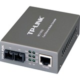 TP-Link MC110CS convertidor de medio 1000 Mbit/s 1310 nm Negro gris, 1000 Mbit/s, IEEE 802.3, IEEE 802.3u, IEEE 802.3x, Gigabit Ethernet, 1000 Mbit/s, UTP 3, 4, 5e, 5, SC