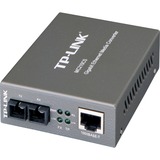 TP-Link MC210CS convertidor de medio 1000 Mbit/s 1310 nm Monomodo Negro gris, 1000 Mbit/s, IEEE 802.1ab, IEEE 802.3x, IEEE 802.3z, Gigabit Ethernet, 1000 Mbit/s, SC, Alámbrico, Minorista