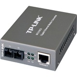TP-Link MC210CS convertidor de medio 1000 Mbit/s 1310 nm Monomodo Negro gris, 1000 Mbit/s, IEEE 802.1ab, IEEE 802.3x, IEEE 802.3z, Gigabit Ethernet, 1000 Mbit/s, SC, Alámbrico