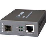 TP-Link MC220L convertidor de medio 1000 Mbit/s Multimodo, Monomodo Negro gris, 1000 Mbit/s, IEEE 802.1ab, IEEE 802.3i, IEEE 802.3u, IEEE 802.3z, Gigabit Ethernet, 1000 Mbit/s, UTP 5e, 5, SFP, Minorista
