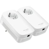 TP-Link TL-PA8010P KIT 1300 Mbit/s Ethernet Blanco 2 pieza(s), PowerLAN blanco, 1300 Mbit/s, IEEE 802.3, IEEE 802.3ab, IEEE 802.3u, Gigabit Ethernet, 10,100,1000 Mbit/s, 10BASE-T, 100BASE-TX, 1000BASE-T, HomePlug AV2