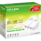 TP-Link TL-PA8010P KIT 1300 Mbit/s Ethernet Blanco 2 pieza(s), PowerLAN blanco, 1300 Mbit/s, IEEE 802.3, IEEE 802.3ab, IEEE 802.3u, Gigabit Ethernet, 10,100,1000 Mbit/s, 10BASE-T, 100BASE-TX, 1000BASE-T, HomePlug AV2