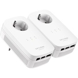 TP-Link TL-PA8030PKIT 1200 Mbit/s Ethernet Blanco 2 pieza(s), PowerLAN blanco, 1200 Mbit/s, IEEE 802.3, IEEE 802.3ab, IEEE 802.3u, Gigabit Ethernet, 10,100,1000 Mbit/s, HomePlug AV2, OFDM