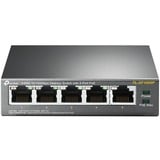 TP-Link TL-SF1005P No administrado Fast Ethernet (10/100) Energía sobre Ethernet (PoE) Negro, Interruptor/Conmutador No administrado, Fast Ethernet (10/100), Bidireccional completo (Full duplex), Energía sobre Ethernet (PoE)