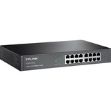 TP-Link TL-SF1016DS switch No administrado Fast Ethernet (10/100) Negro, Interruptor/Conmutador negro, No administrado, Fast Ethernet (10/100), Montaje en rack