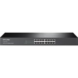 TP-Link TL-SF1016 No administrado Fast Ethernet (10/100) 1U Negro, Interruptor/Conmutador negro, No administrado, Fast Ethernet (10/100), Montaje en rack, 1U