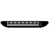 TP-Link TL-SG1008D No administrado Gigabit Ethernet (10/100/1000) Negro, Interruptor/Conmutador negro, No administrado, Gigabit Ethernet (10/100/1000), Montaje de pared