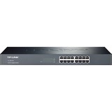 TP-Link TL-SG1016 No administrado Gigabit Ethernet (10/100/1000) 1U Negro, Interruptor/Conmutador marrón, No administrado, Gigabit Ethernet (10/100/1000), Bidireccional completo (Full duplex), Montaje en rack, 1U, Minorista