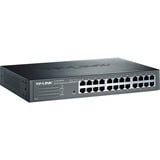 TP-Link TL-SG1024DE Gestionado L2 Gigabit Ethernet (10/100/1000) 1U Negro, Interruptor/Conmutador negro, Gestionado, L2, Gigabit Ethernet (10/100/1000), Montaje en rack, 1U