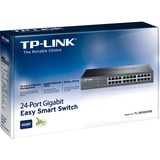 TP-Link TL-SG1024DE Gestionado L2 Gigabit Ethernet (10/100/1000) 1U Negro, Interruptor/Conmutador negro, Gestionado, L2, Gigabit Ethernet (10/100/1000), Montaje en rack, 1U