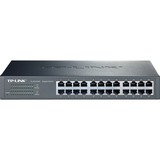 TP-Link TL-SG1024D No administrado Gigabit Ethernet (10/100/1000) Gris, Interruptor/Conmutador No administrado, Gigabit Ethernet (10/100/1000), Bidireccional completo (Full duplex), Montaje en rack, Minorista