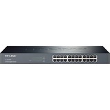 TP-Link TL-SG1024 No administrado Gigabit Ethernet (10/100/1000) Negro, Interruptor/Conmutador negro, No administrado, Gigabit Ethernet (10/100/1000), Bidireccional completo (Full duplex), Montaje en rack, Minorista