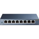 TP-Link TL-SG108 No administrado Gigabit Ethernet (10/100/1000) Negro, Interruptor/Conmutador gris, No administrado, Gigabit Ethernet (10/100/1000), Bidireccional completo (Full duplex)