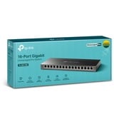 TP-Link TL-SG116E No administrado L2 Gigabit Ethernet (10/100/1000) Negro, Interruptor/Conmutador negro, No administrado, L2, Gigabit Ethernet (10/100/1000), Bidireccional completo (Full duplex)