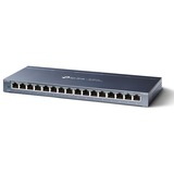 TP-Link TL-SG116 No administrado Gigabit Ethernet (10/100/1000) Negro, Interruptor/Conmutador No administrado, Gigabit Ethernet (10/100/1000), Bidireccional completo (Full duplex)