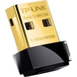 TP-Link TL-WN725N WLAN 150 Mbit/s, Adaptador Wi-Fi negro, Inalámbrico, USB, WLAN, Wi-Fi 4 (802.11n), 150 Mbit/s, Negro, Minorista