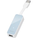 TP-Link UE200 Ethernet 100 Mbit/s, Adaptador blanco, Alámbrico, USB, Ethernet, 100 Mbit/s, Azul, Blanco