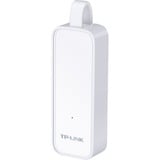 TP-Link UE300 Ethernet 1000 Mbit/s, Adaptador de red blanco, Alámbrico, USB, Ethernet, 1000 Mbit/s, Blanco