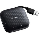 TP-Link UH400 hub de interfaz USB 3.2 Gen 1 (3.1 Gen 1) Type-A 5000 Mbit/s Negro, Hub USB USB 3.2 Gen 1 (3.1 Gen 1) Type-A, USB 3.2 Gen 1 (3.1 Gen 1) Type-A, 5000 Mbit/s, Negro, 71 mm, 71 mm