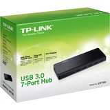 TP-Link UH700 USB 3.2 Gen 1 (3.1 Gen 1) Micro-B 5000 Mbit/s Negro, Hub USB negro, USB 3.2 Gen 1 (3.1 Gen 1) Micro-B, USB 3.2 Gen 1 (3.1 Gen 1) Type-A, 5000 Mbit/s, Negro, 1 m, USB