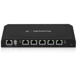 Ubiquiti EdgeSwitch 5XP Gestionado Gigabit Ethernet (10/100/1000) Energía sobre Ethernet (PoE) Negro, Interruptor/Conmutador negro, Gestionado, Gigabit Ethernet (10/100/1000), Energía sobre Ethernet (PoE), Montaje de pared