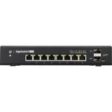 Ubiquiti EdgeSwitch 8 150W Gestionado L2/L3 Gigabit Ethernet (10/100/1000) Energía sobre Ethernet (PoE) Negro, Interruptor/Conmutador Gestionado, L2/L3, Gigabit Ethernet (10/100/1000), Bidireccional completo (Full duplex), Energía sobre Ethernet (PoE)