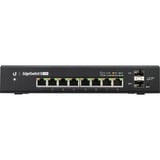 Ubiquiti EdgeSwitch 8 150W Gestionado L2/L3 Gigabit Ethernet (10/100/1000) Energía sobre Ethernet (PoE) Negro, Interruptor/Conmutador Gestionado, L2/L3, Gigabit Ethernet (10/100/1000), Bidireccional completo (Full duplex), Energía sobre Ethernet (PoE)