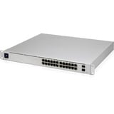 Ubiquiti UniFi Pro 24-Port PoE Gestionado L2/L3 Gigabit Ethernet (10/100/1000) Energía sobre Ethernet (PoE) 1U Plata, Interruptor/Conmutador gris, Gestionado, L2/L3, Gigabit Ethernet (10/100/1000), Energía sobre Ethernet (PoE), Montaje en rack, 1U