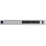 Ubiquiti UniFi Pro 24-Port PoE Gestionado L2/L3 Gigabit Ethernet (10/100/1000) Energía sobre Ethernet (PoE) 1U Plata, Interruptor/Conmutador gris, Gestionado, L2/L3, Gigabit Ethernet (10/100/1000), Energía sobre Ethernet (PoE), Montaje en rack, 1U