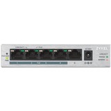 Zyxel GS1005HP No administrado Gigabit Ethernet (10/100/1000) Energía sobre Ethernet (PoE) Plata, Interruptor/Conmutador gris, No administrado, Gigabit Ethernet (10/100/1000), Bidireccional completo (Full duplex), Energía sobre Ethernet (PoE)