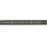 Zyxel GS1920-48HPV2 Gestionado Gigabit Ethernet (10/100/1000) Energía sobre Ethernet (PoE) Negro, Interruptor/Conmutador negro, Gestionado, Gigabit Ethernet (10/100/1000), Energía sobre Ethernet (PoE)